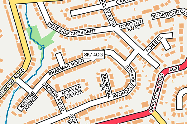 SK7 4QG map - OS OpenMap – Local (Ordnance Survey)
