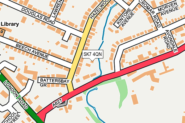 SK7 4QN map - OS OpenMap – Local (Ordnance Survey)