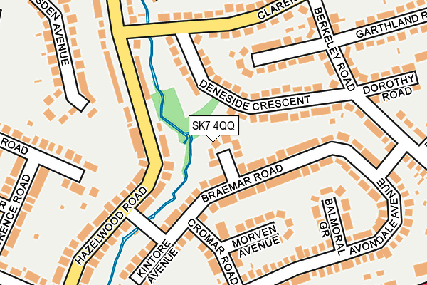 SK7 4QQ map - OS OpenMap – Local (Ordnance Survey)