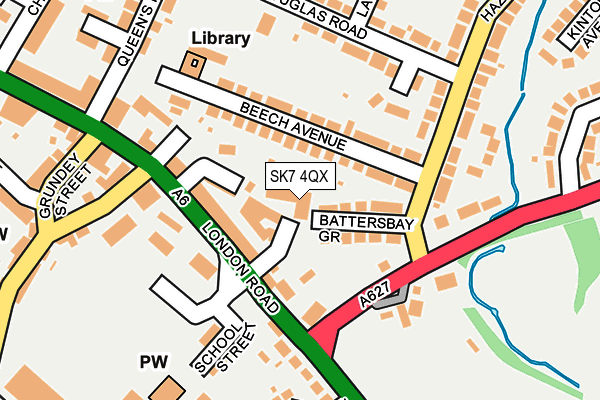 SK7 4QX map - OS OpenMap – Local (Ordnance Survey)