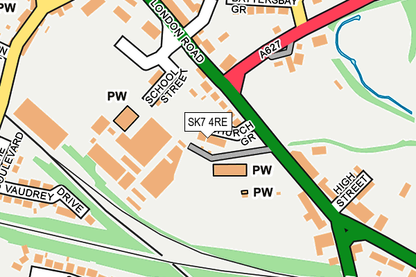 SK7 4RE map - OS OpenMap – Local (Ordnance Survey)