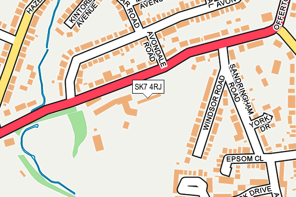 SK7 4RJ map - OS OpenMap – Local (Ordnance Survey)