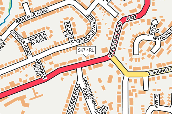 SK7 4RL map - OS OpenMap – Local (Ordnance Survey)
