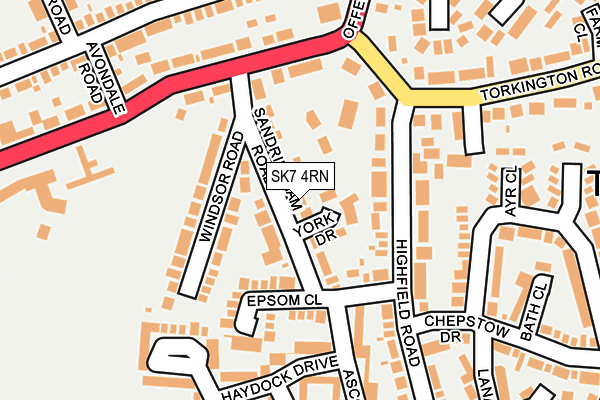 SK7 4RN map - OS OpenMap – Local (Ordnance Survey)