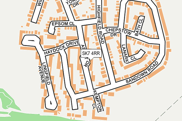SK7 4RR map - OS OpenMap – Local (Ordnance Survey)