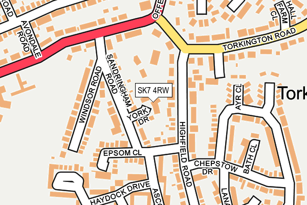 SK7 4RW map - OS OpenMap – Local (Ordnance Survey)