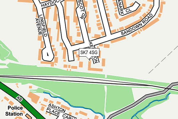 SK7 4SG map - OS OpenMap – Local (Ordnance Survey)