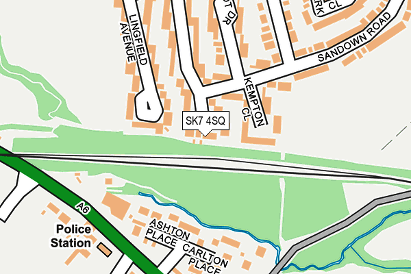 SK7 4SQ map - OS OpenMap – Local (Ordnance Survey)