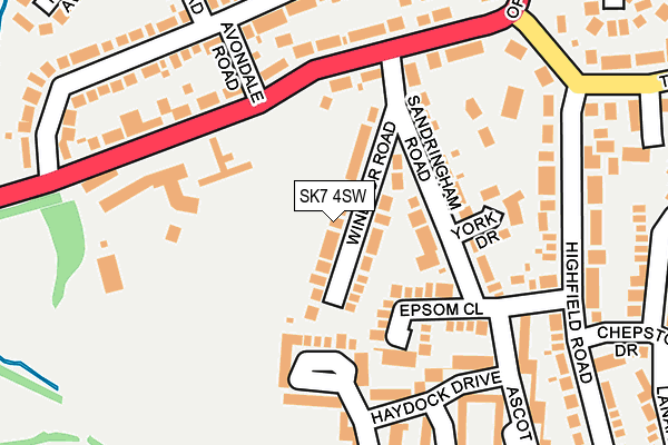 SK7 4SW map - OS OpenMap – Local (Ordnance Survey)