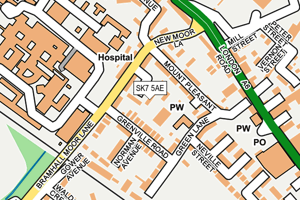 SK7 5AE map - OS OpenMap – Local (Ordnance Survey)
