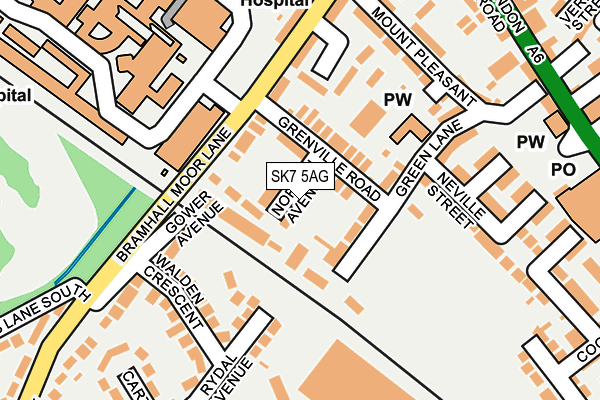 SK7 5AG map - OS OpenMap – Local (Ordnance Survey)