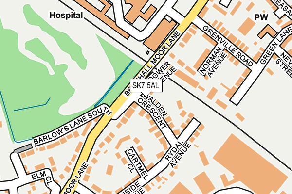 SK7 5AL map - OS OpenMap – Local (Ordnance Survey)
