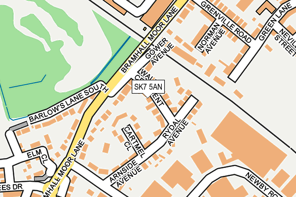 SK7 5AN map - OS OpenMap – Local (Ordnance Survey)