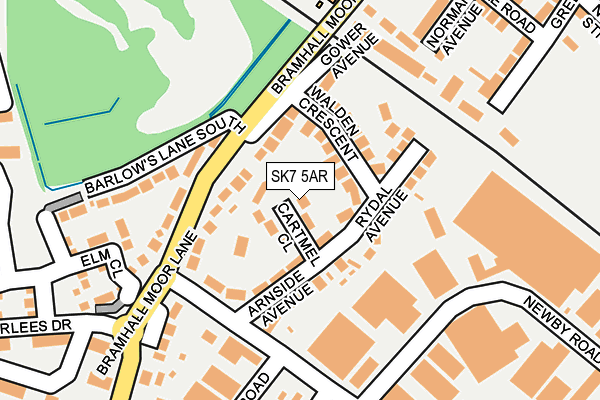 SK7 5AR map - OS OpenMap – Local (Ordnance Survey)