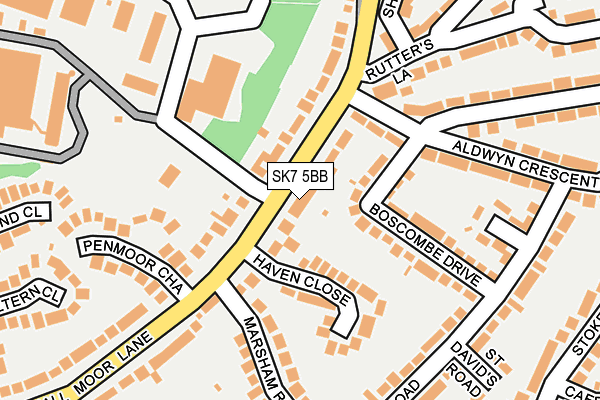 SK7 5BB map - OS OpenMap – Local (Ordnance Survey)