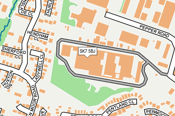 SK7 5BJ map - OS OpenMap – Local (Ordnance Survey)