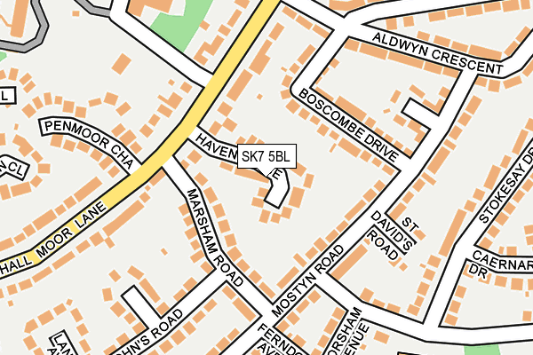 SK7 5BL map - OS OpenMap – Local (Ordnance Survey)