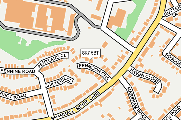 SK7 5BT map - OS OpenMap – Local (Ordnance Survey)