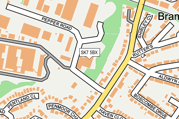 SK7 5BX map - OS OpenMap – Local (Ordnance Survey)