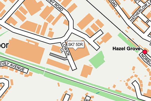 SK7 5DR map - OS OpenMap – Local (Ordnance Survey)