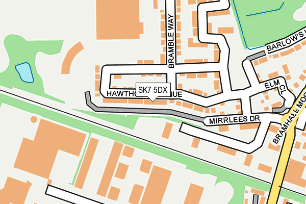 SK7 5DX map - OS OpenMap – Local (Ordnance Survey)