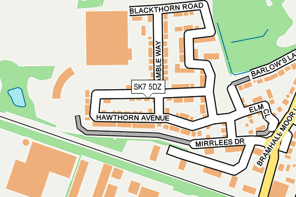 SK7 5DZ map - OS OpenMap – Local (Ordnance Survey)