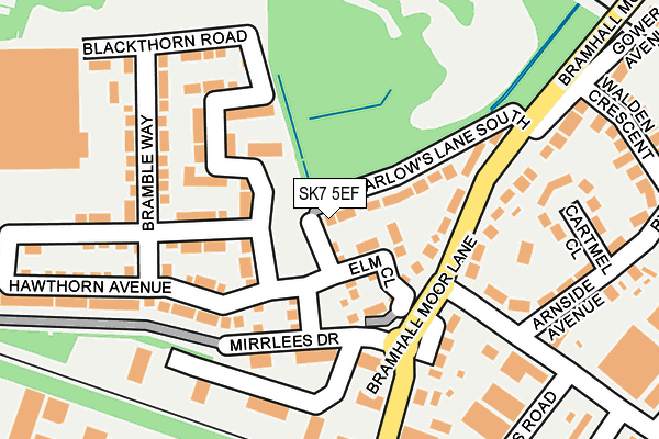 SK7 5EF map - OS OpenMap – Local (Ordnance Survey)