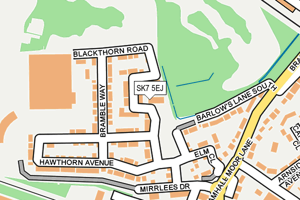SK7 5EJ map - OS OpenMap – Local (Ordnance Survey)