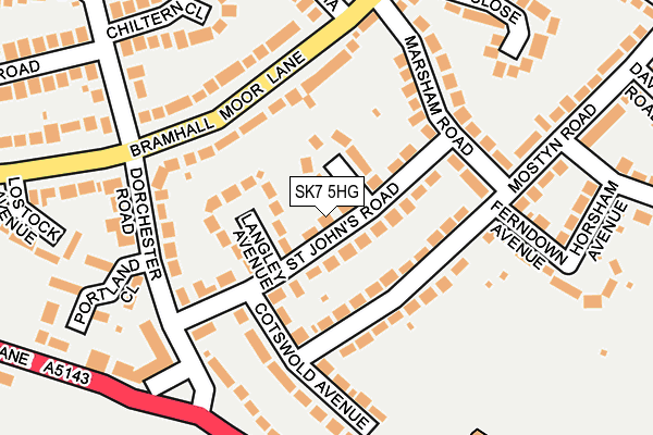 SK7 5HG map - OS OpenMap – Local (Ordnance Survey)