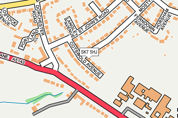 SK7 5HJ map - OS OpenMap – Local (Ordnance Survey)