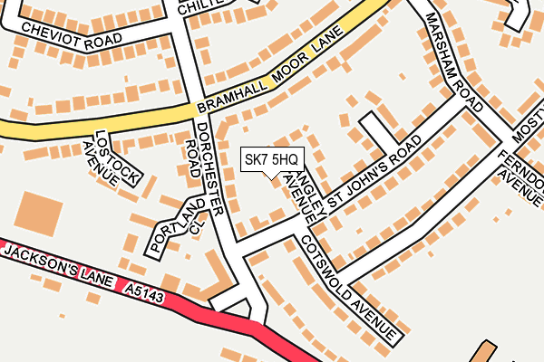 SK7 5HQ map - OS OpenMap – Local (Ordnance Survey)