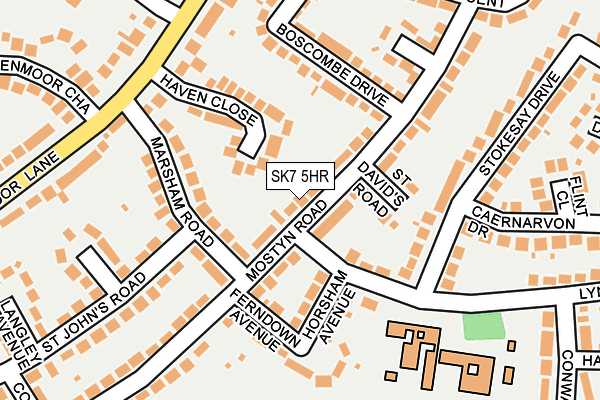 SK7 5HR map - OS OpenMap – Local (Ordnance Survey)