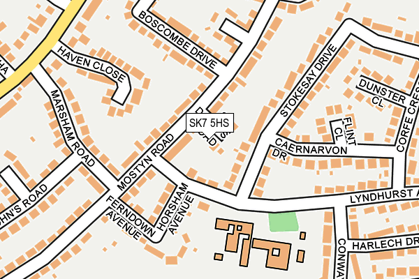 SK7 5HS map - OS OpenMap – Local (Ordnance Survey)