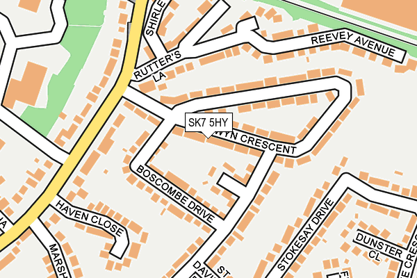 SK7 5HY map - OS OpenMap – Local (Ordnance Survey)