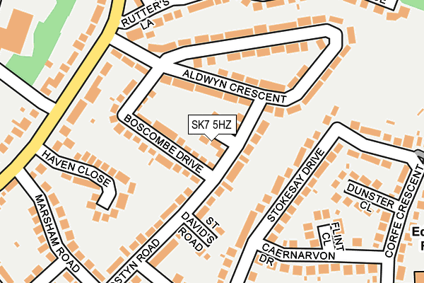 SK7 5HZ map - OS OpenMap – Local (Ordnance Survey)