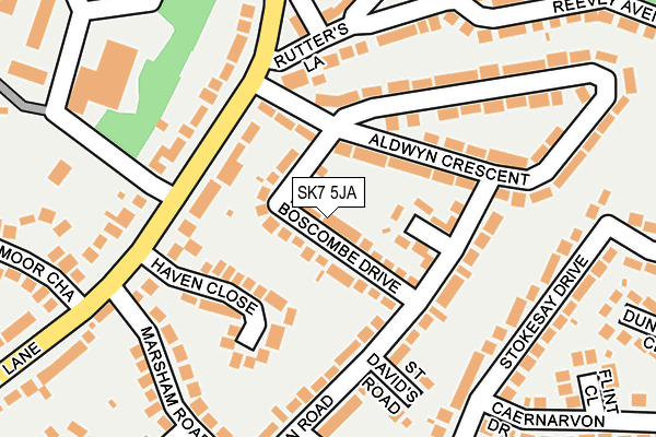 SK7 5JA map - OS OpenMap – Local (Ordnance Survey)