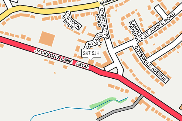 SK7 5JH map - OS OpenMap – Local (Ordnance Survey)