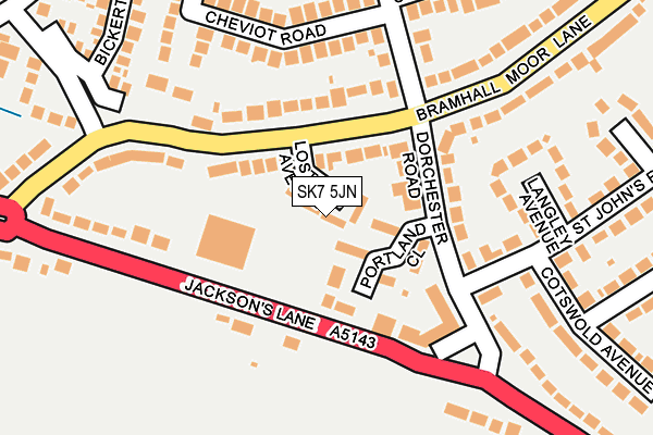 SK7 5JN map - OS OpenMap – Local (Ordnance Survey)