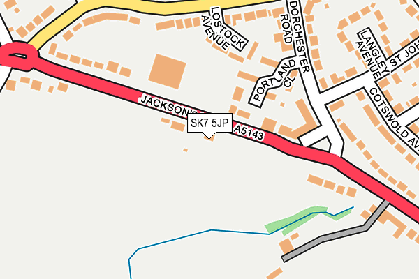 SK7 5JP map - OS OpenMap – Local (Ordnance Survey)