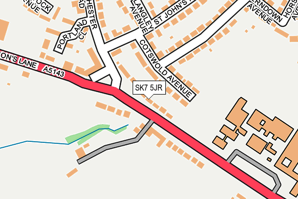 SK7 5JR map - OS OpenMap – Local (Ordnance Survey)