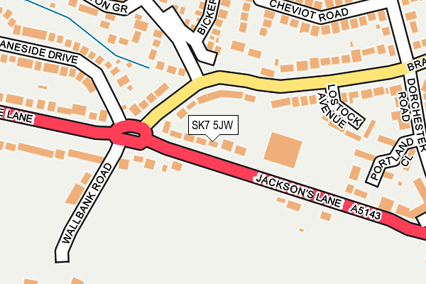 SK7 5JW map - OS OpenMap – Local (Ordnance Survey)