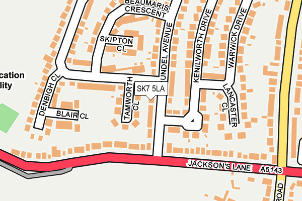 SK7 5LA map - OS OpenMap – Local (Ordnance Survey)