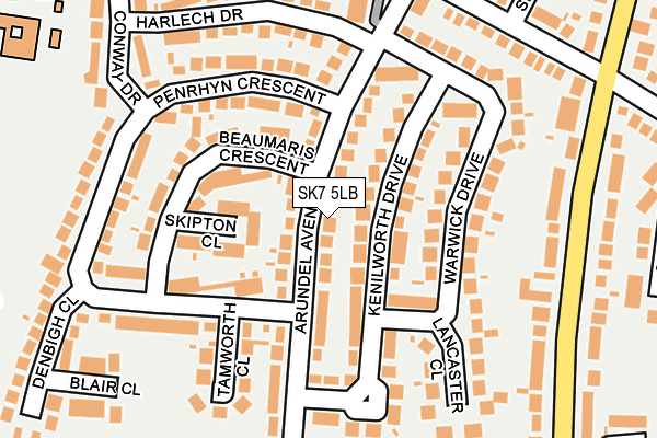 SK7 5LB map - OS OpenMap – Local (Ordnance Survey)