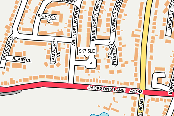 SK7 5LE map - OS OpenMap – Local (Ordnance Survey)