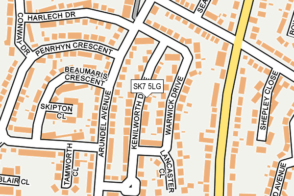 SK7 5LG map - OS OpenMap – Local (Ordnance Survey)