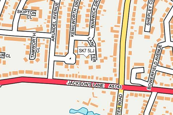 SK7 5LJ map - OS OpenMap – Local (Ordnance Survey)