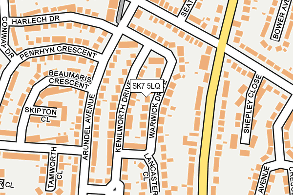 SK7 5LQ map - OS OpenMap – Local (Ordnance Survey)