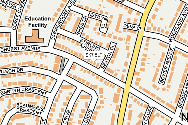 SK7 5LT map - OS OpenMap – Local (Ordnance Survey)
