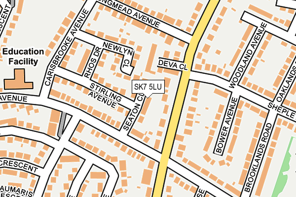 SK7 5LU map - OS OpenMap – Local (Ordnance Survey)