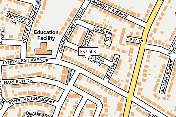 SK7 5LX map - OS OpenMap – Local (Ordnance Survey)